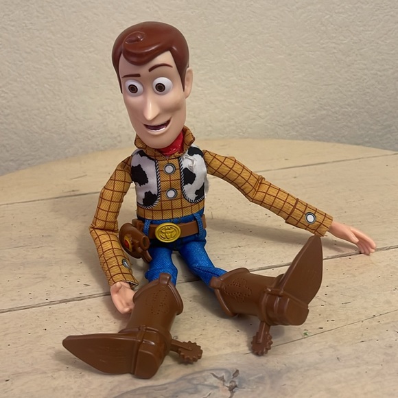 Disney Other - Disney Pixar Toy Story Sheriff Woody 12” w/Pull String Talking
